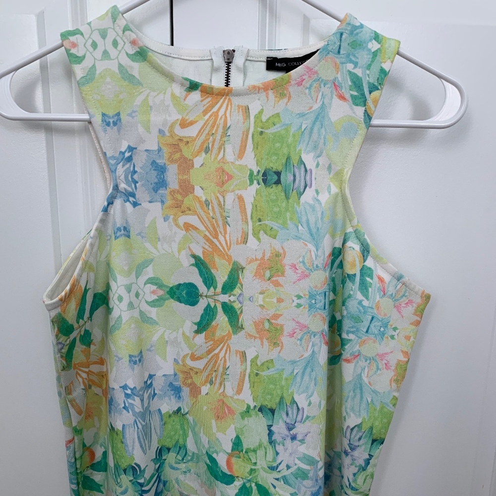 Mango - Patterned Sleeveless Blouse - image 1